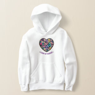 USA Land of Dreams Floral 3D Embroidery Art