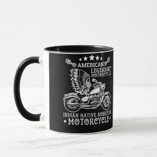 USA Legendary Motorcycles Indian Native Motorcycle Mug