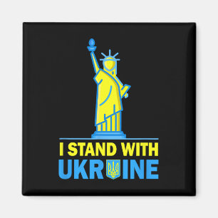 Usa Liberty Ukraine Shirt I Stand With Ukraine Ukr Magnet