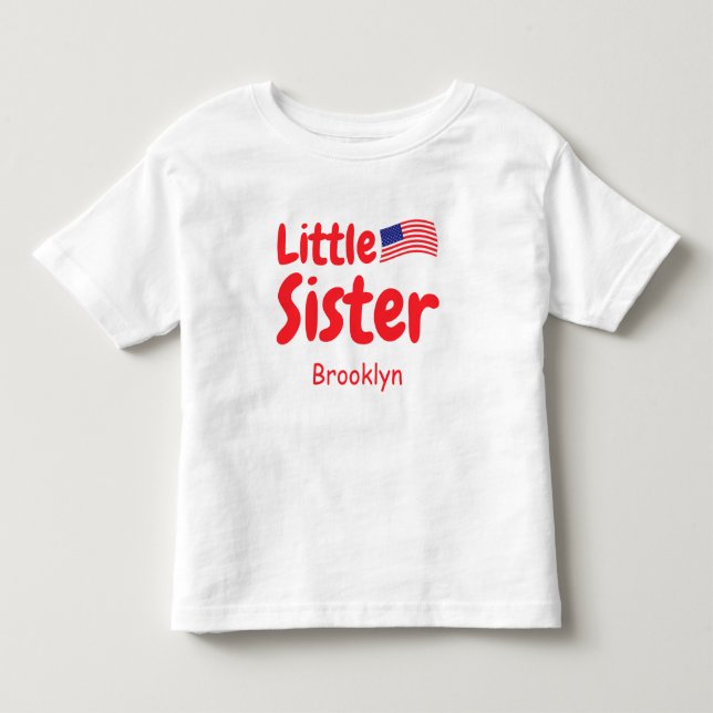 USA Little Sister T-Shirt (Front)