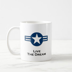 USA Living The Dream blue Coffee Mug