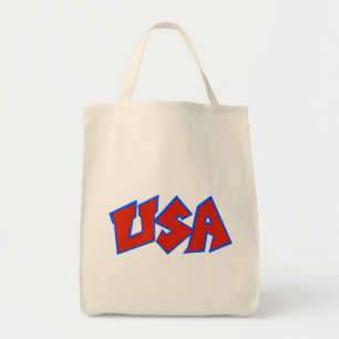 USA Logo with Star-A Tote Bag