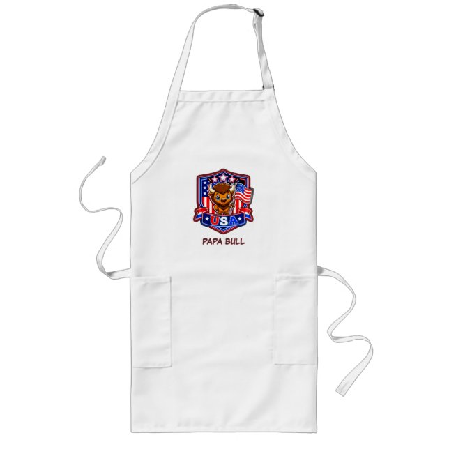 USA LONG APRON (Front)