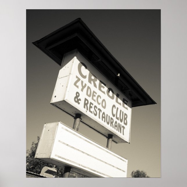 USA, Louisiana, Henderson. Creole Zydeco Music Poster (Front)
