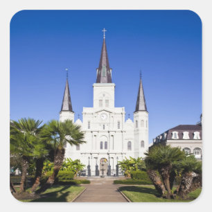USA, Louisiana, New Orleans. French Quarter, Square Sticker