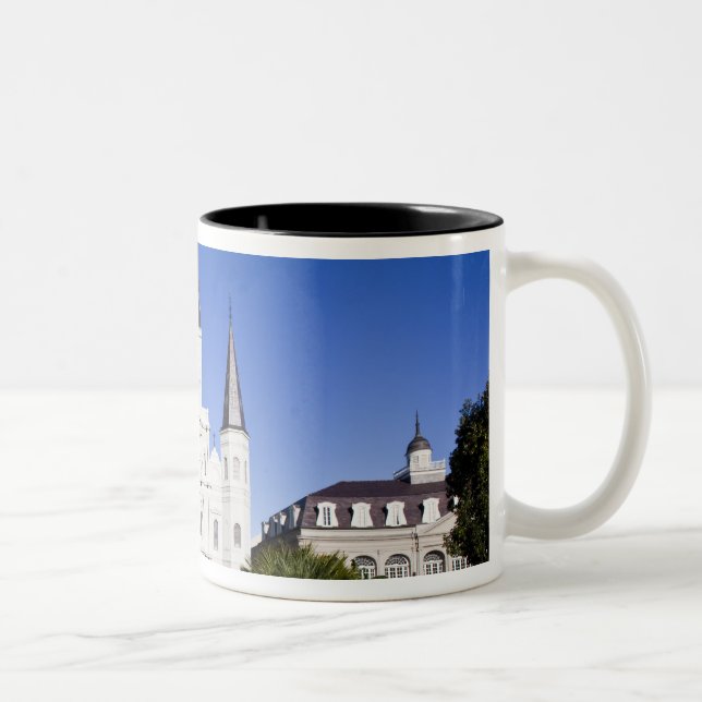 USA, Louisiana, New Orleans. French Quarter, Two-Tone Coffee Mug (Right)