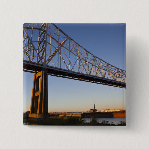 USA, Louisiana, New Orleans. Greater New 2 15 Cm Square Badge