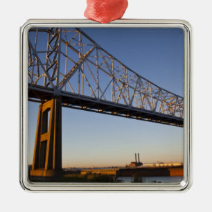 USA, Louisiana, New Orleans. Greater New 2 Metal Tree Decoration
