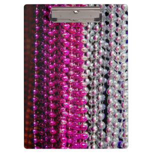 USA, Louisiana, New Orleans. Mardi Gras Beads Clipboard