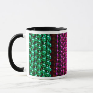 USA, Louisiana, New Orleans. Mardi Gras Beads Mug