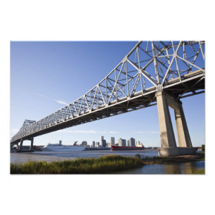 USA, Louisiana, New Orleans. Skyline from the Photo Print