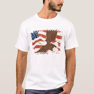 USA, Louisiana, Port Allen. Patriotic mural T-Shirt