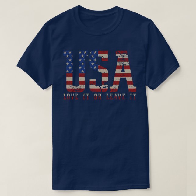 USA Love it or Leave it T-Shirt (Design Front)