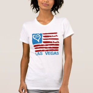 USA LOVE LAS VEGAS PAINT INSPIRED FLAG CITY T-Shirt