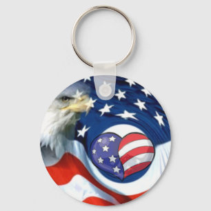 USA Lover_ Key Ring