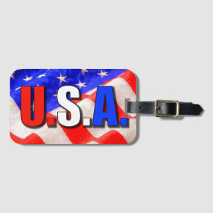 USA LUGGAGE TAG