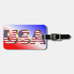 USA LUGGAGE TAG