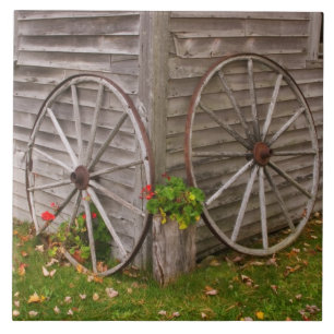 USA, Main. Wagon Wheels Tile