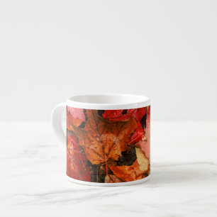 USA, Maine. Autumn maple leaves Espresso Cup
