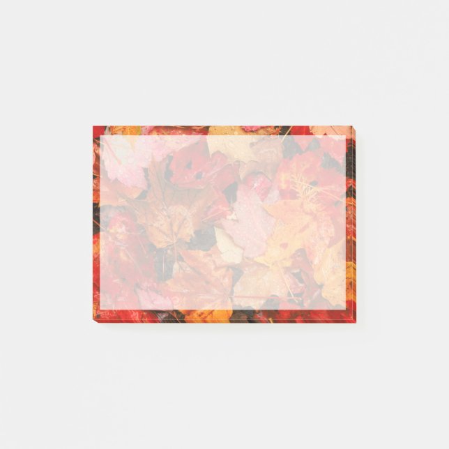 USA, Maine. Autumn maple leaves Post-it Notes (Front)