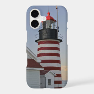 USA, Maine, Lubec. West Quoddy Head Lighthouse,