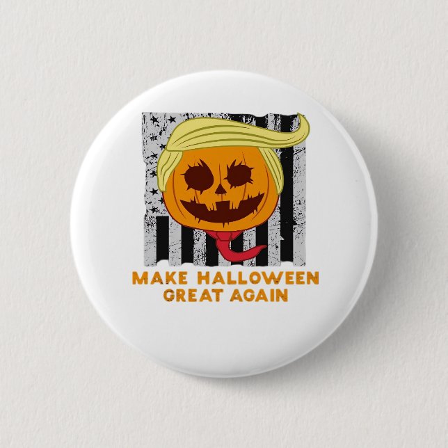 Usa Make Halloween Great Again Funny Classic 6 Cm Round Badge (Front)