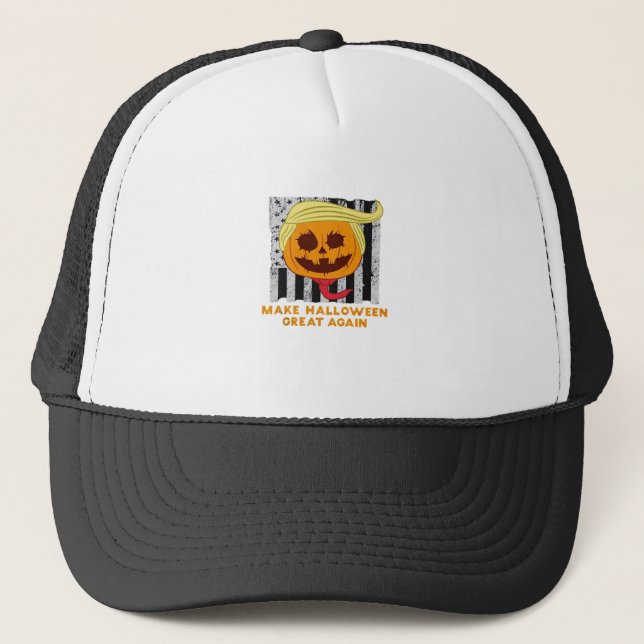 Usa Make Halloween Great Again Funny Classic Trucker Hat (Front)