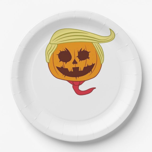 Usa Make Halloween Great Again Funny  Paper Plate (Front)