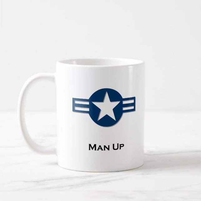 USA Man Up blue Coffee Mug (Left)