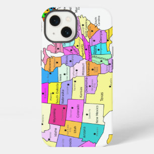 USA Map Covered iPhone 13 Case