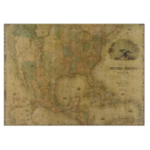 USA Map Cutting Board