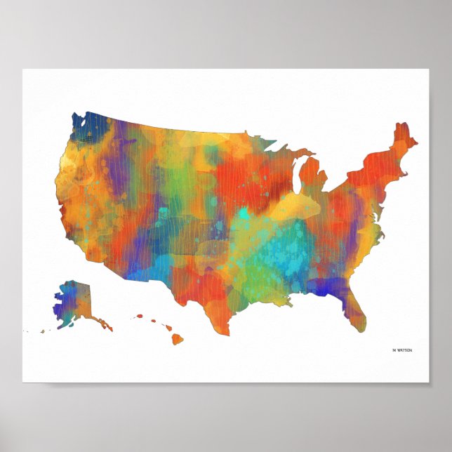 USA MAP - Poster (Front)