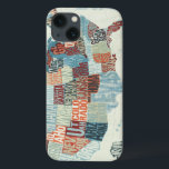 USA Map with States in Words iPhone 13 Case<br><div class="desc">© Michael Mullan / Wild Apple.  The image shows a map of the United States with the states written out in a modern way. Every state is written in such a way that it fits in the map.</div>