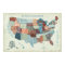 USA Map with States in Words