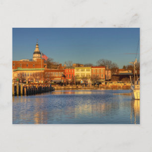 USA - Maryland - Annapolis - City Dock (Ego Alley) Postcard