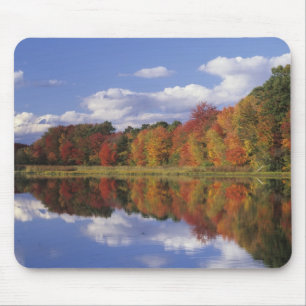 USA, Massachusetts, Acton. Reflection of autumn Mouse Mat