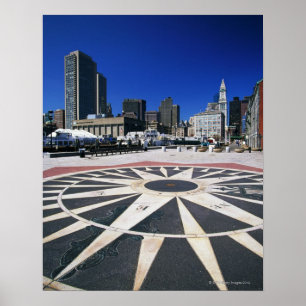 USA, Massachusetts, Boston, Boston harbour Poster