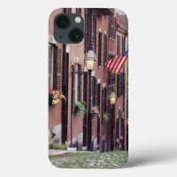 USA, Massachusetts, Boston, Houses Along Acorn