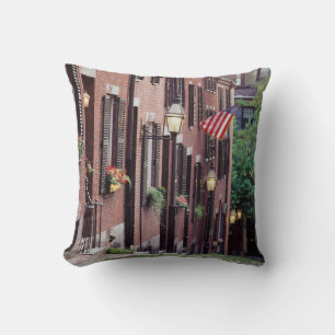 USA, Massachusetts, Boston, Houses Along Acorn Cushion