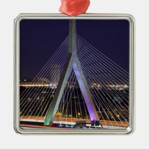 USA, Massachusetts, Boston. Leonard Zakim Metal Tree Decoration