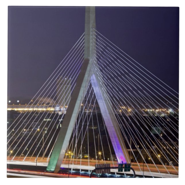 USA, Massachusetts, Boston. Leonard Zakim Tile (Front)