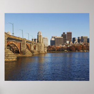 USA, Massachusetts, Boston skyline 2 Poster