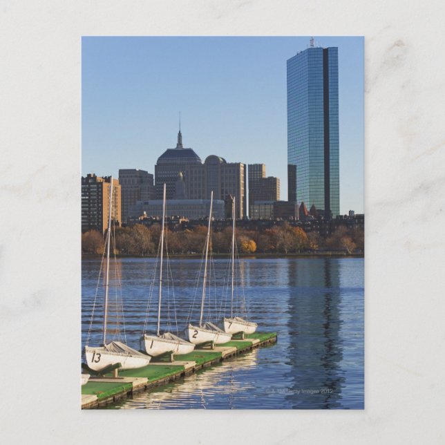 USA, Massachusetts, Boston skyline 4 Postcard (Front)