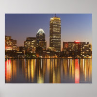 USA, Massachusetts, Boston skyline at dusk 2