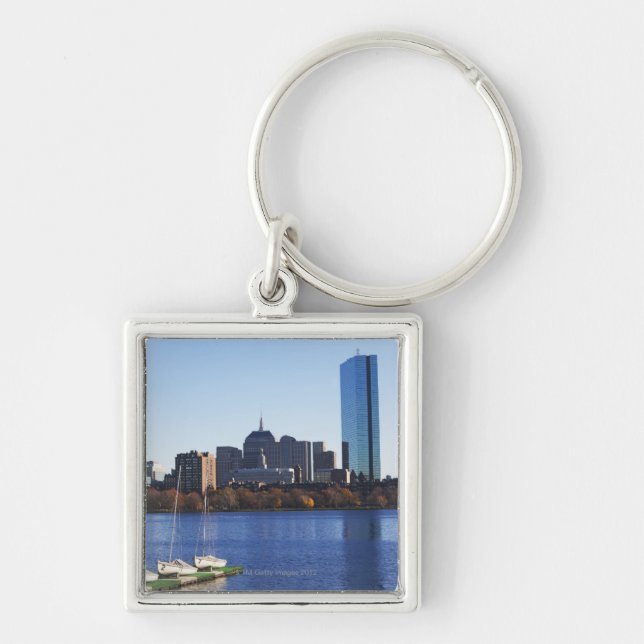 USA, Massachusetts, Boston skyline Key Ring (Front)