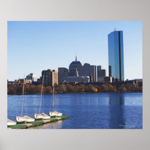USA, Massachusetts, Boston skyline Poster