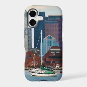 USA, Massachusetts. Boston Waterfront Skyline