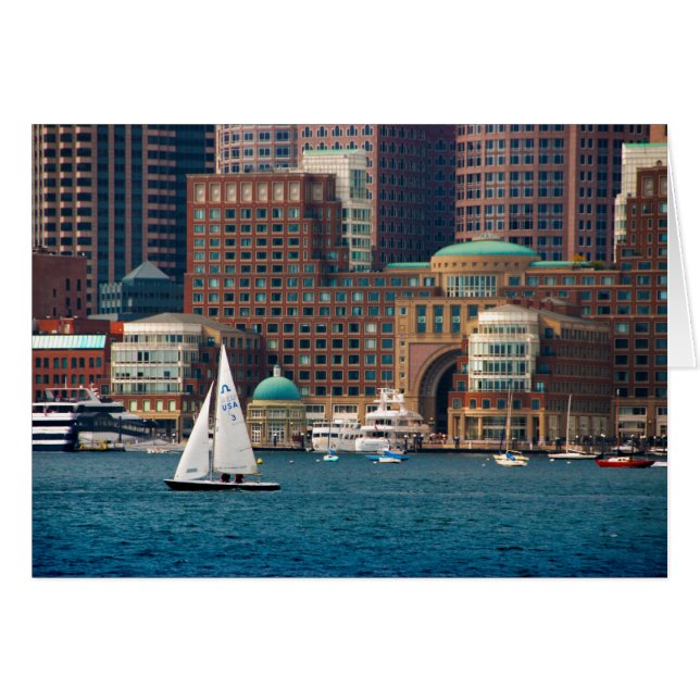 USA, Massachusetts. Boston Waterfront Skyline 2 (Front Horizontal)