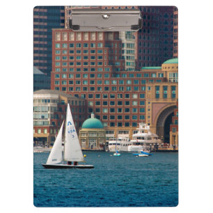 USA, Massachusetts. Boston Waterfront Skyline 2 Clipboard