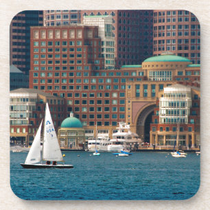 USA, Massachusetts. Boston Waterfront Skyline 2 Coaster